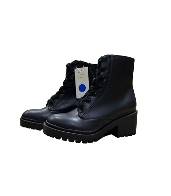 Black Universal Thread Brie Boots Women's Brie Combat Boots A