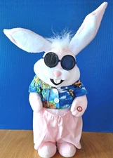 VTG 2000 Kids Of America Crp Plush Animated Singing Hopping Bunny Rabbit 15" Y2K