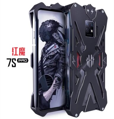 Powerful Shockproof Metal Armor Nubia Red Magic7S Pro Case Cover Aluminum Bumper