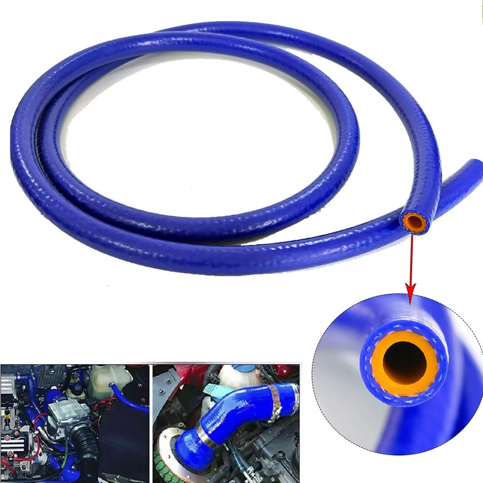 Silicone Heater Hose Blue Reinforced High Temperature (Inner Diameter 5/16 inch — 第 3/4 张图片