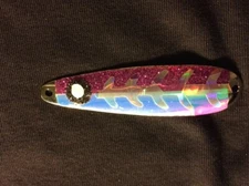 High Percentage Salmon Trolling Spoon With Hyper Vis Tape Not Paint 3 3/4”
