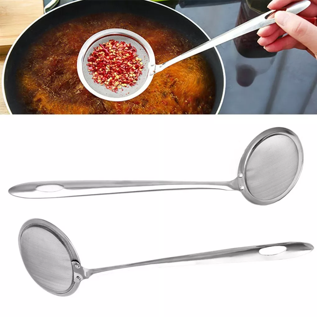 Super Thick Japanese Hot Pot Filter Soup Skimmer Spoon eBay