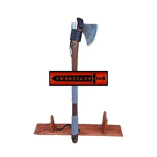 Cast Iron Hand Forged Viking Two Handed Bearded Axe Carbon Steel Head Belt Loop