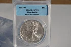 2013-W (Burnished) Silver American Eagle  ANACS SP70