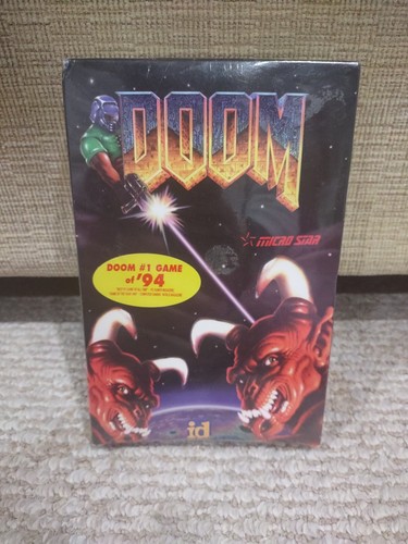 NEW SEALED Vintage 1994 Doom Micro Star PC Software 2x 3.5" Floppy Disk Diskette - Picture 1 of 7
