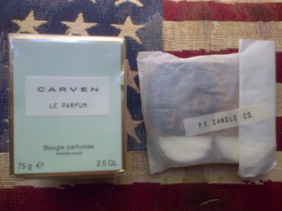 Carven Le Parfum Duftkerze & 3x P.F. Candle Co. Sojawachs Teelichter