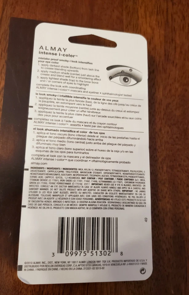 Almay Intense i-color Smoky-i Eye Shadow for Blue Eyes # 402 HTF AUTHENTIC NEW - Image 2 of 2