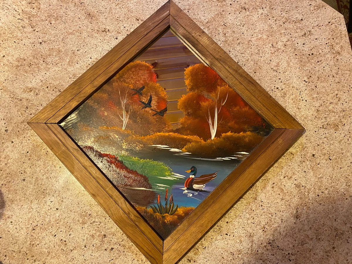 Acrylic paint on sale mirror