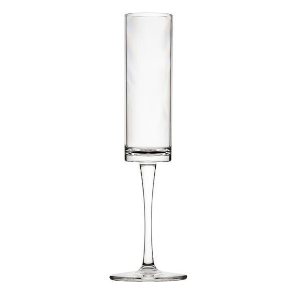 Lucent Level Champagne Flutes 6oz / 165ml - Case of 6 - Glassware Plastic