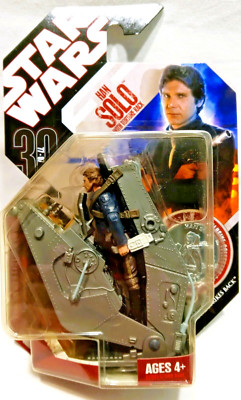 Star Wars 30th Anniversary Han Solo W/Torture Rack Hasbro 2007 New N/Mint!