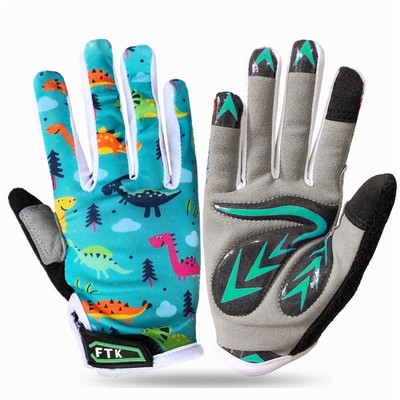 Kid Bike Gloves Boys Girls Full Finger Gel Padded for Youth Junior Children