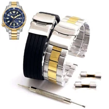 Steel Silicone Replacement Watch Band 8204 A10D4-04 Citizen Promaster NY0154-51L