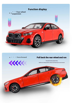 1:24 BMW I5 M60 Xdrive Power Alloy Diecast Modellauto Druckguss Kinder Spielzeug