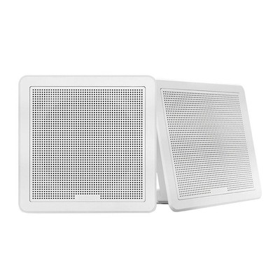 Fusion Fm-f65sw 6'''' White Square Flush Mount Speakers 010-02299-10