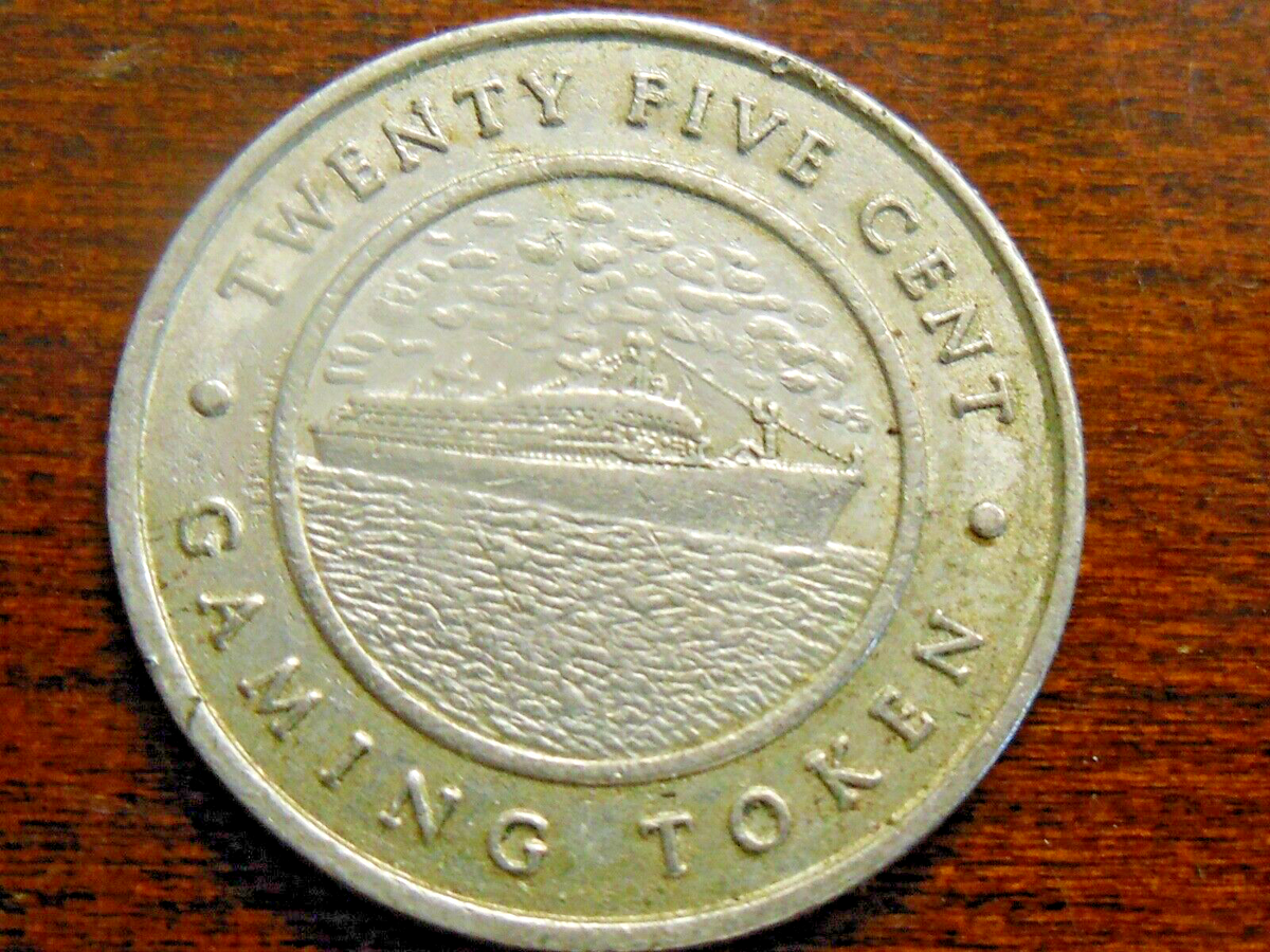 Vintage Classic Norwegian Cruise Line Twenty Five (25) Cents