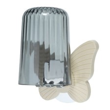 1 Set Cute Wall Mounted Toothbrush Holder with Cup Beige 4.33"x3.35"