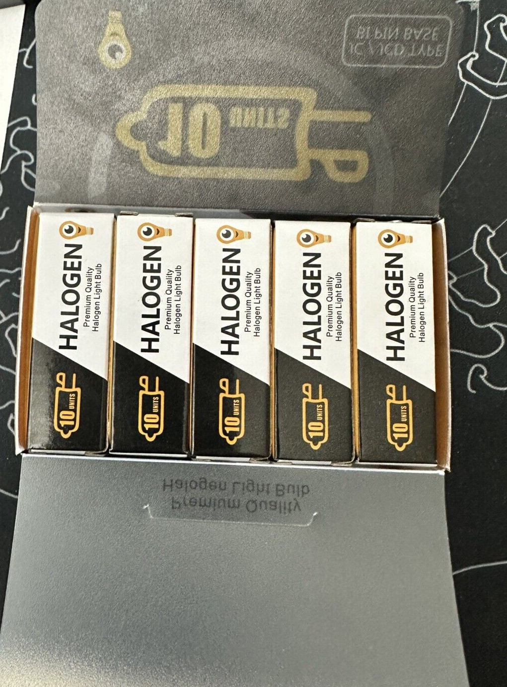 10 PACK -  HALOGEN G8 75-watt 120v T4  Light Bulb