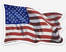 Large 8 inch American Flag Decal Sticker USA Sticker America 250