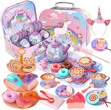 Unicorn Juguetes para ni as juego de tazas de te regalo 3-8 a os 55 pcs
