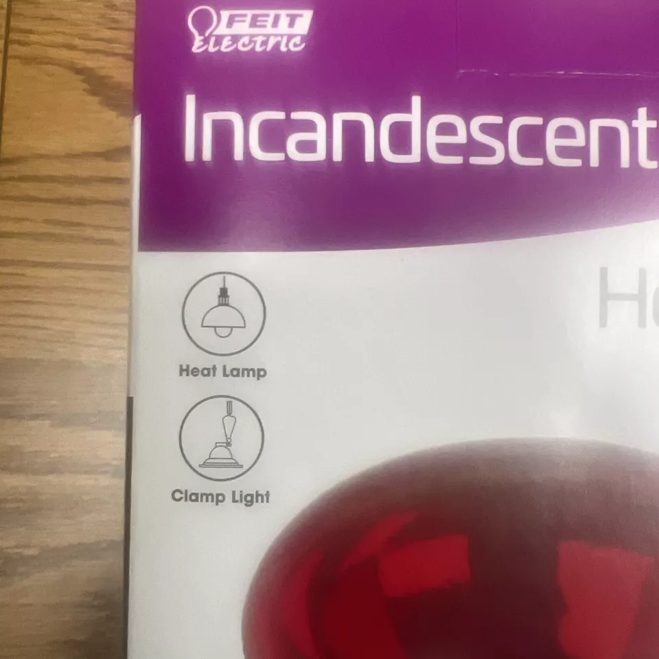 1 Feit Electric Heat Lamp Red Light Bulb 250W 120V DIMMABLE 250R40/R/HDRP - Image 3 of 3