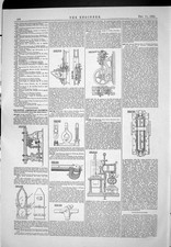 Old 1885 American Patents Power Hammer Brown Lysett Smith Gas Engine Victorian