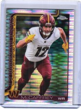 2025 Topps Chrome Luke McCaffrey Pulsar Refractor #298 Washington Commanders