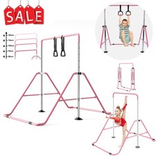 Gymnastics Bars Expandable Horizontal Training Bar For Children Kids Home Gym UK