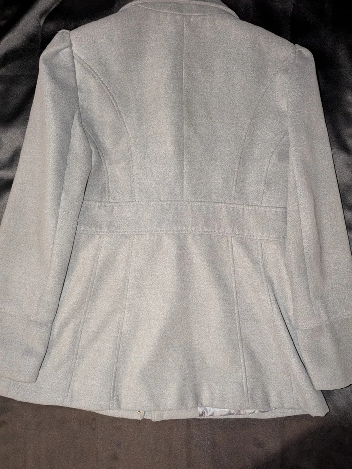 A.N.A. Chaqueta chaquetón gris para mujer cremallera completa talla: mediana Foto 4 de 4