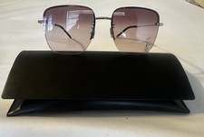 Saint Laurent Sunglasses SL 312 M 006 Gold Grey Gold Mirror Women YSL Logo Lens