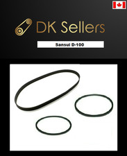 Replacement Belts for Sansui D-100 Cassette Deck Player