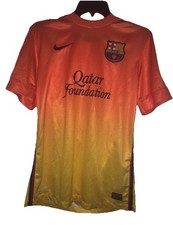Maglia calcio FC Barcelona Nike arancione Dri Fit Qatar Fútbol Coppa del Mondo