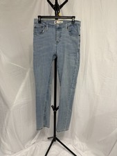 Levis 502 Regular Taper Jeans Womens 18Reg 29x29 Light Wash Denim Mid Rise Zip