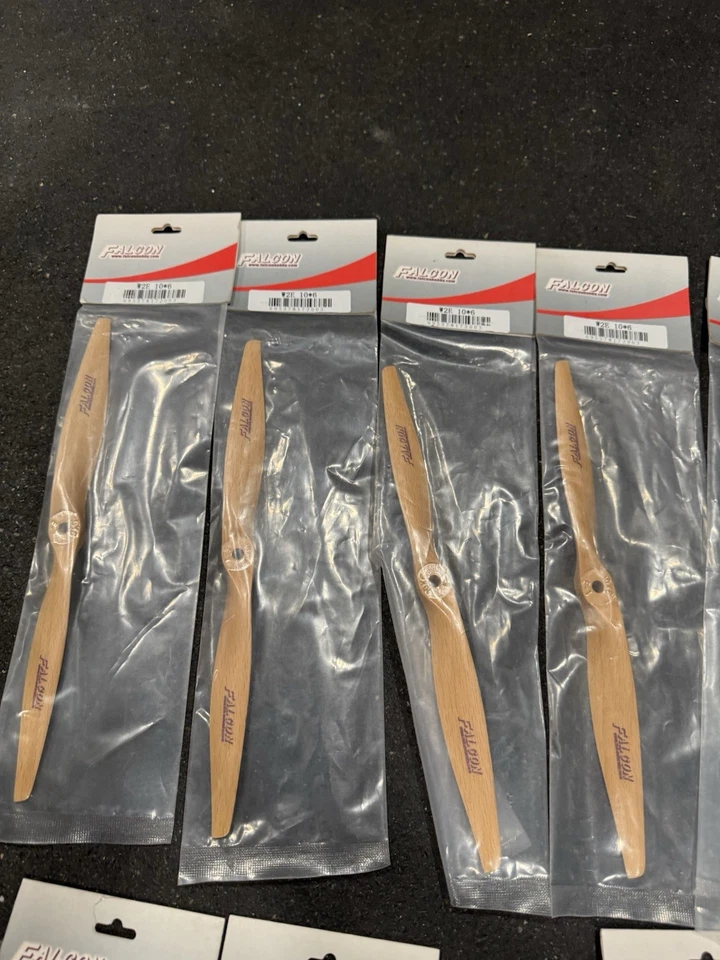 Lot Falcon Propeller Wood Prop NEW Airplane RC Hobby Electric 10x6 10x8 11x4 - Image 2 of 4