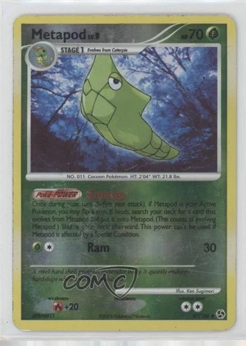 2008 Pokémon Diamond & Pearl - Great Encounters Reverse Foil Metapod #47 1t5