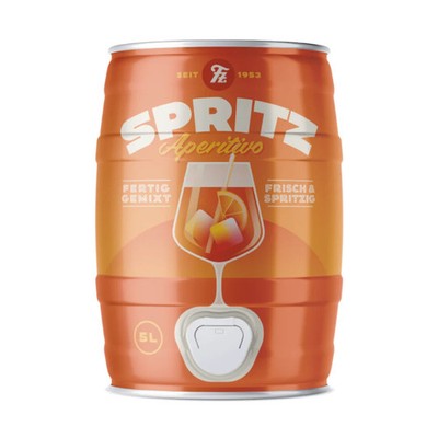 5 Liter Aperitivo Spritz 5L Partyfass   Fertiger Cocktail 10,2% Vol.
