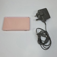 Nintendo DS Lite Coral Pink Console Tested Working w/ UK Plug Charger
