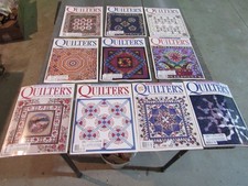 Lot of 10 FULL YEAR 1998 Quilter's Newsletter Magazine Tm27