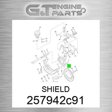 257942C91 SHIELD fits INTERNATIONAL TRUCK (Surplus Open Box)