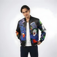 The Joker Vintage Batman Jacket Rare Jeff Hamilton Bomber Jacket Gift