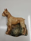 McCoy Pottery Wall Pocket Planter Boxer Dog USA Vintage