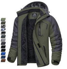 Men's Waterproof Winter Jacket Warm Winter Coats Outdoor Ski Snow Hooded Jackets