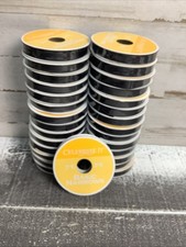 Narrow 3/8" Black Grosgrain Ribbon Lot 29 Packs 290 Yards