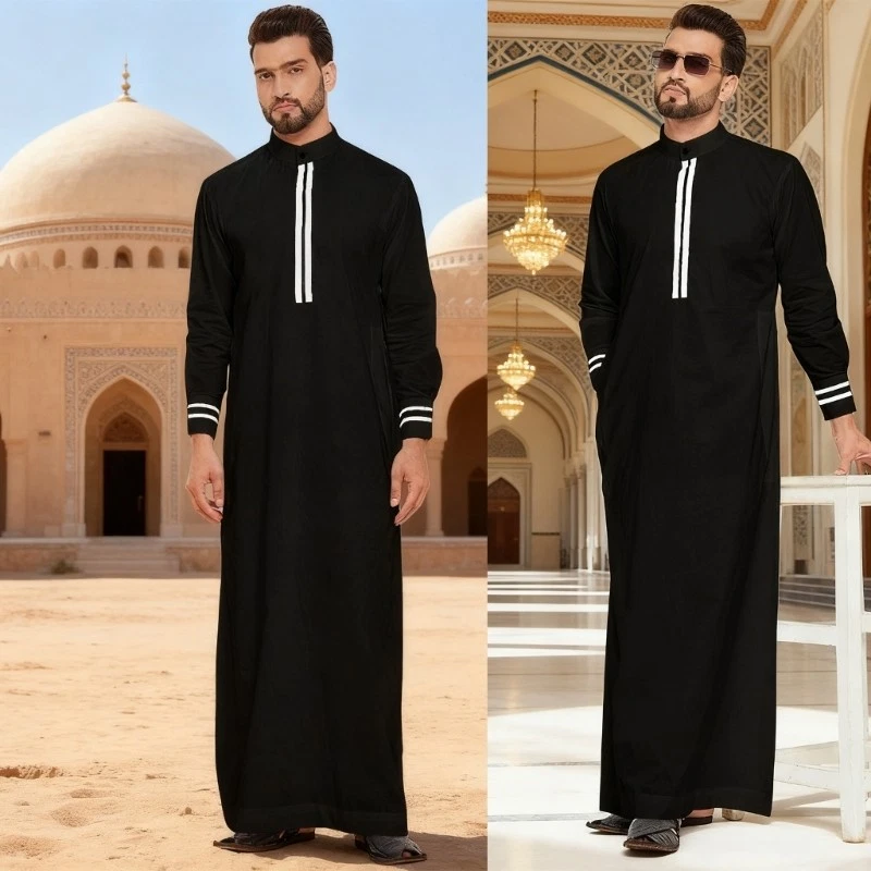 Lightweight Men s Traditional Thobe Breathable Polyester Fabric