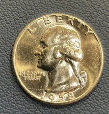 1958 P Washington Quarter - Just Pulled - GEM Uncirculated - 90% Silver 🇺🇸