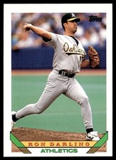 1993 Topps Ron Darling Oakland Athletics #182