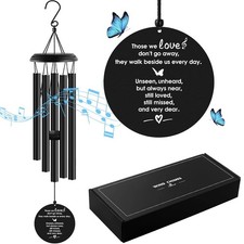 Memorial Wind Chimes for Loved Ones, 35-Inch Bereavement Gift
