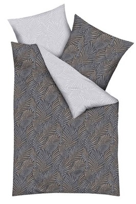 Kaeppel Mako-Satin-Bettwäsche Ventura grau, 2 tlg., verschiedene Größen