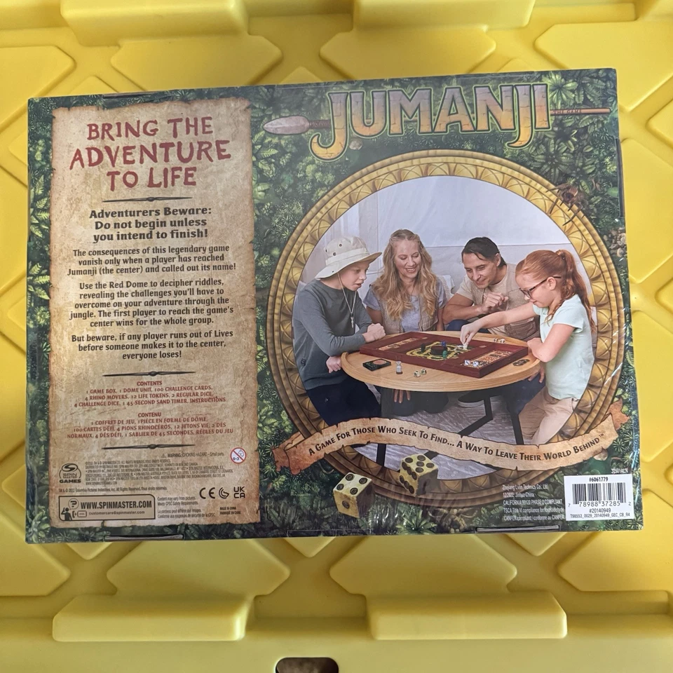 New Sealed Jumanji Board Game Wooden Box Edition Classic Adventure Spin Master - Image 2 of 2