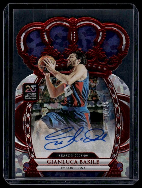 2024 Crown Royale EuroLeague Gianluca Basile #CA-ILE Red Auto 10/25