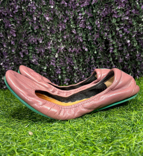 Tieks by Gavrieli Womens Size 8 Dusty Mauve Pink Leather Foldable Ballet Flats